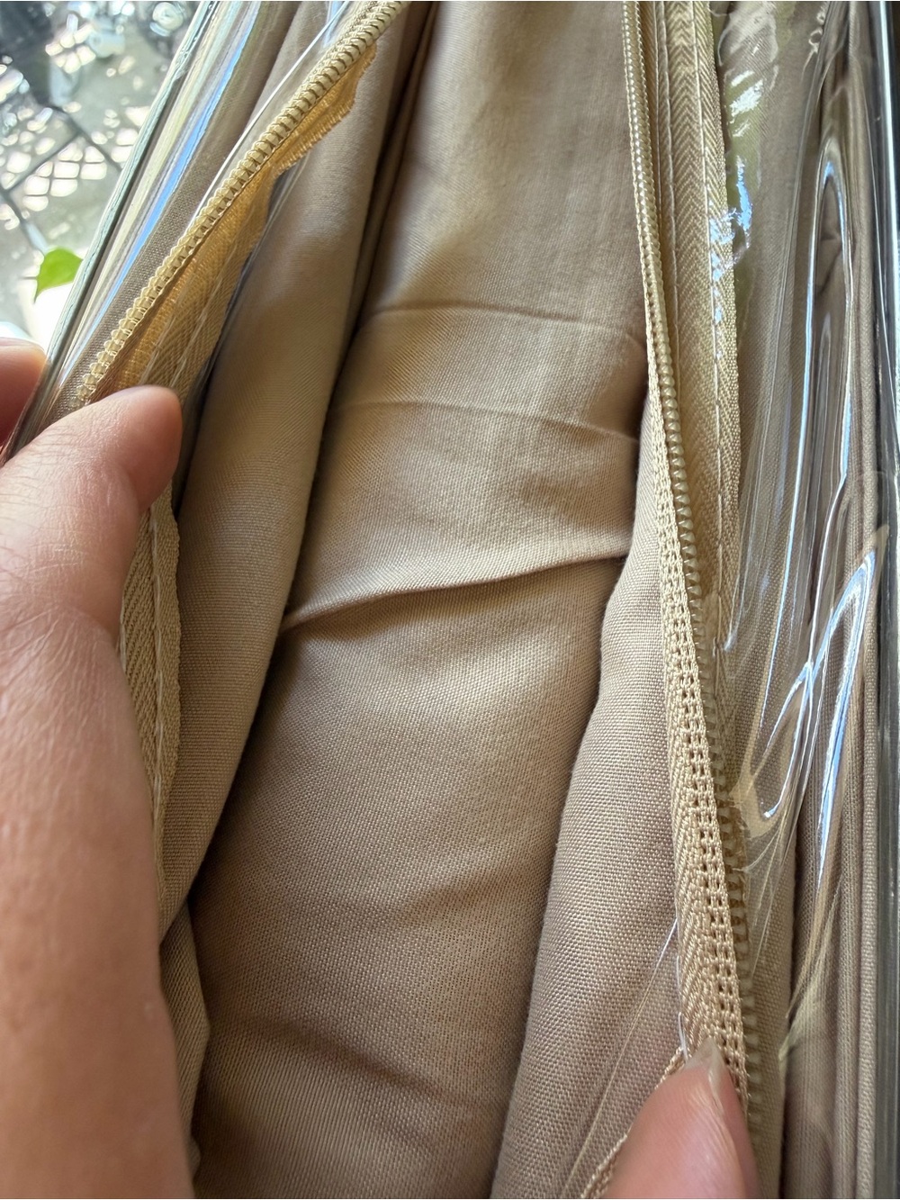 Cal king brand new bed sheet set, deep pocket,4PCS Egyptian comfort ,beige color - Picture 3 of 3
